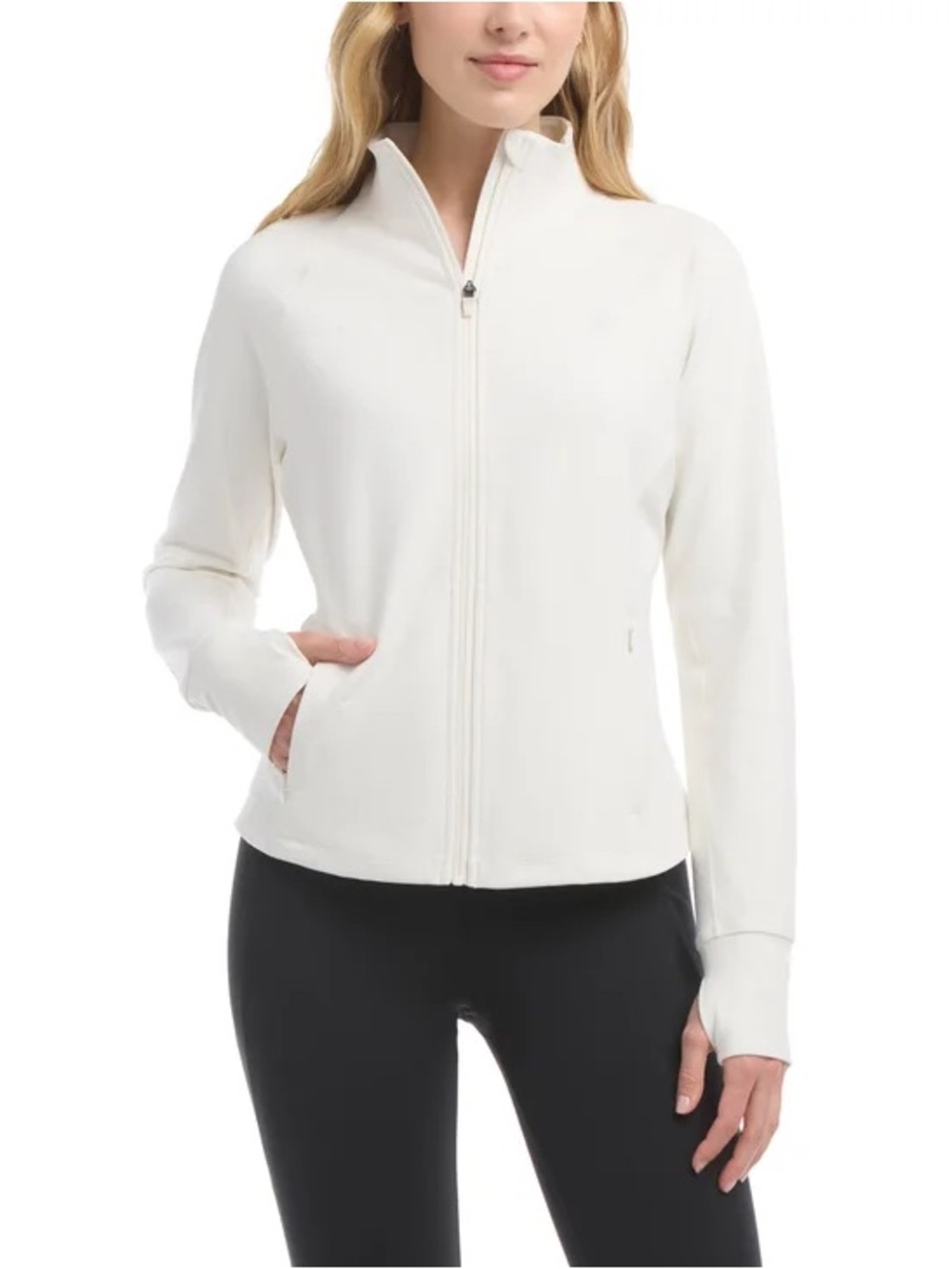 NWT Women's Jockey Full Zip Jacket in Off-White